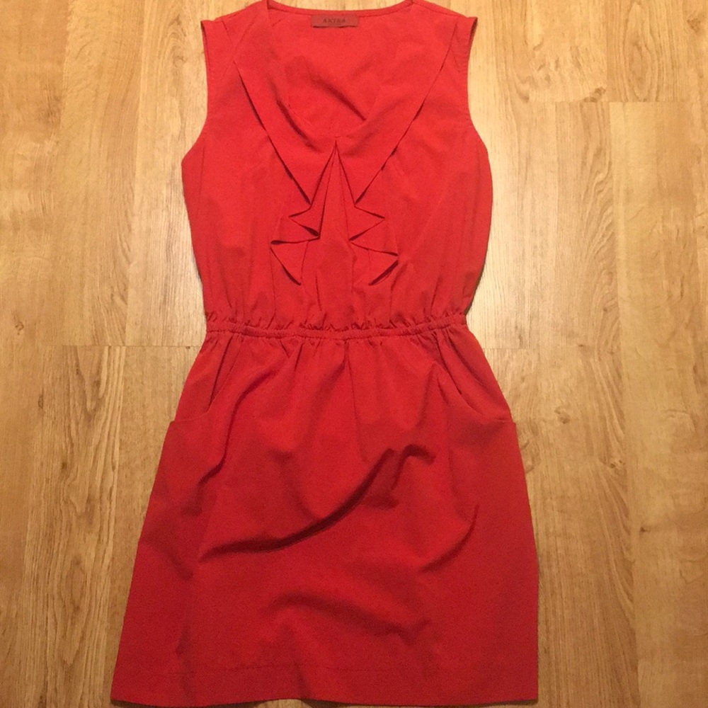 Akira red dress with pockets